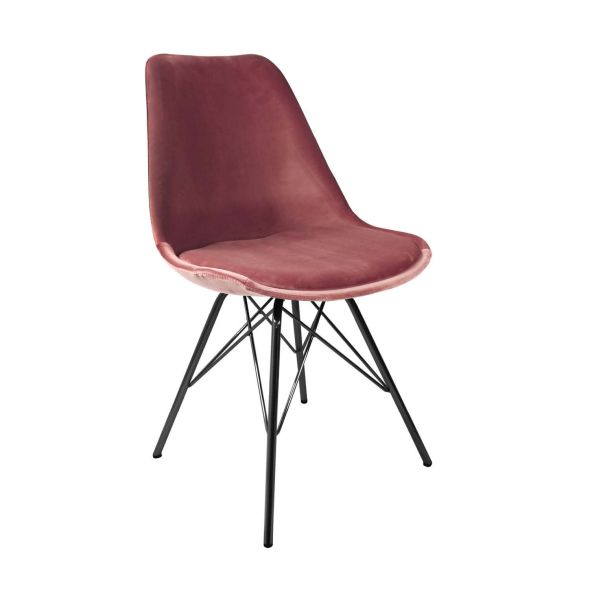 Kick Schalenstuhl Velvet - Rosa - Rosa