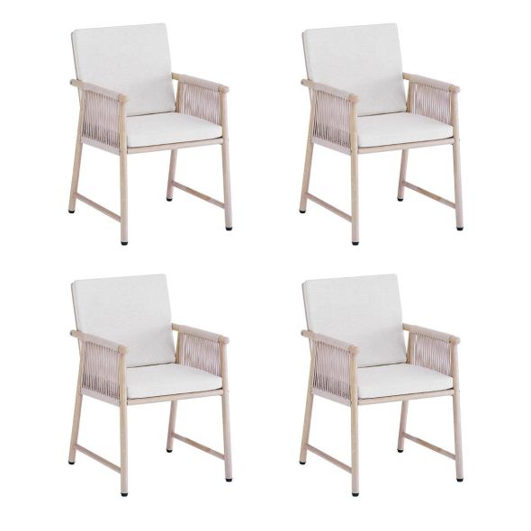 4er Set Kick Gartenstuhl Sia - Beige