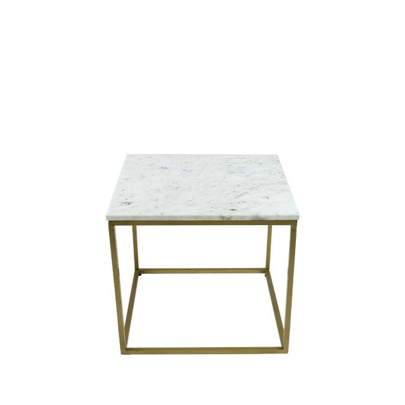 Kick Beistelltisch Marble - Weiß