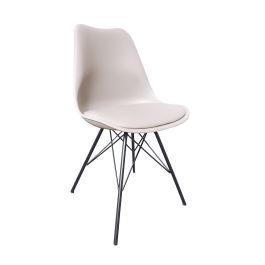 Kick Schalenstuhl Metal Luuk - Champagner