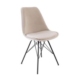 Kick Schalenstuhl Velvet - Champagner - Champagner