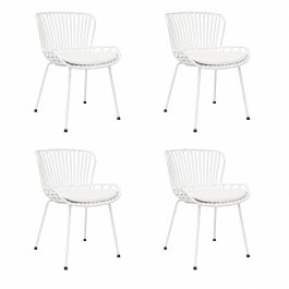 4er Set Kick Gartenstuhl Lot - Weiß