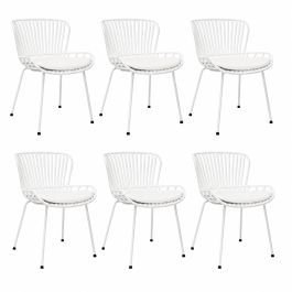 6er Set Kick Gartenstuhl Lot - Weiß