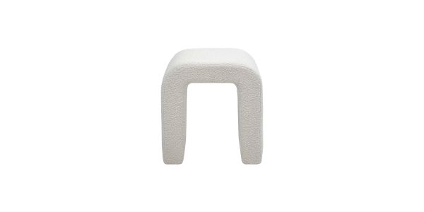 Kick Pouffe Ylva - Weiß