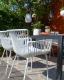 6er Set Kick Gartenstuhl Otis - Weiss - Weiß