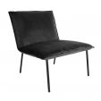 Kick Sessel Velvet Lola – Anthrazit