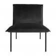 Kick Sessel Velvet Lola – Anthrazit