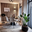 Kick Schalenstuhl Velvet - kaffee - Kaffeebraun