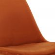 Kick Schalenstuhl Velvet - Orange - Orange