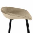 Kick Barhocker Finn Hoch - Velvet - Champagner