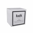 Kick Barhocker Finn Hoch - Velvet - Champagner