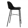 Kick Barhocker JEFF - Velvet - Schwarz