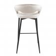Kick Barhocker Lenn - Velvet - Champagner