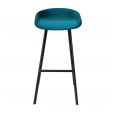 Kick Barkruk Finn Laag - Velvet Blauw