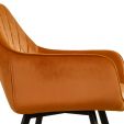 Kick Esszimmerstuhl Karl Velvet - Orange