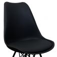 Kick Schalenstuhl Metal Luuk - Schwarz