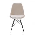 Kick Schalenstuhl Velvet - Champagner - Champagner