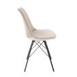 Kick Schalenstuhl Velvet - Champagner - Champagner