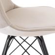 Kick Schalenstuhl Velvet - Champagner - Champagner