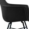 Kick Gartenstuhl Indy Schwarz - Schwarz