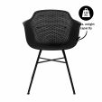 Kick Gartenstuhl Indy Schwarz - Schwarz