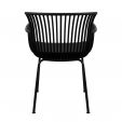 6er Set Kick Gartenstuhl Otis - Schwarz