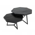 Kick Couchtischset Hexagon - Schwarz