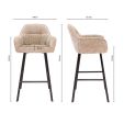 Kick Barhocker Lynn - Champagner