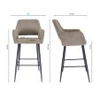 Kick Barhocker Yoni - Taupe