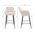 Kick Barhocker Youri - Champagner