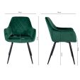 Kick Esszimmerstuhl Monza - Dunkelgrün