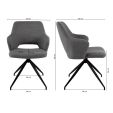 Kick Esszimmerstuhl Nora - Grau