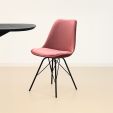 Kick Schalenstuhl Velvet - Rosa - Rosa