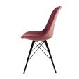 Kick Schalenstuhl Velvet - Rosa - Rosa