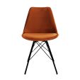 Kick Schalenstuhl Velvet - Orange - Orange