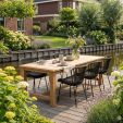 6er Set Kick Gartenstuhl Lot - Schwarz