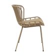 4er Set Kick Gartenstuhl Lot - Beige