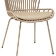 4er Set Kick Gartenstuhl Lot - Beige