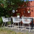4er Set Kick Gartenstuhl Otis - Weiss - Weiß