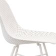 4-er Satz Kick Gartenstuhl Sol - Weiss - Weiß