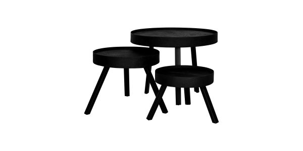Kick Couchtischset Job - Schwarz