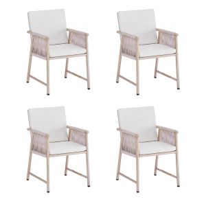 4er Set Kick Gartenstuhl Sia - Beige
