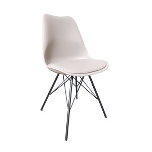 Kick Schalenstuhl Metal Luuk - Champagner