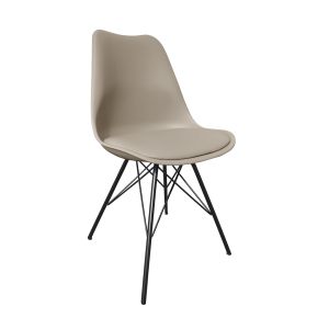 Kick Schalenstuhl Metal Luuk - Taupe