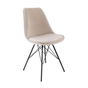 Kick Schalenstuhl Velvet - Champagner - Champagner