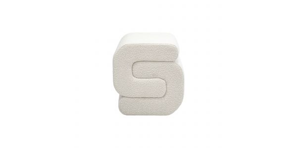Kick Pouffe Puck - Weiß