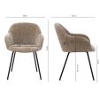Kick Esszimmerstuhl Arda - Taupe