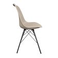 Kick Schalenstuhl Metal Luuk - Taupe