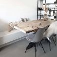 Kick Schalenstuhl Velvet - Grau - Grau