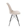 Kick Schalenstuhl Velvet - Champagner - Champagner
